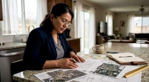 Urban planner reviewing infrastructure plans