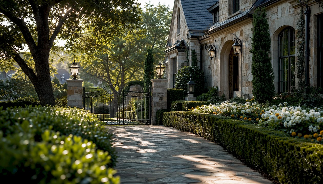 Luxury homes street view in Southlake TX